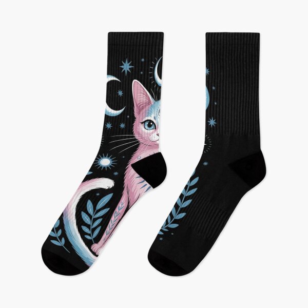 Item preview, Transgender Cat Astrology Celestial LGBT Pride Trans designed and sold by MarryIsMonth.