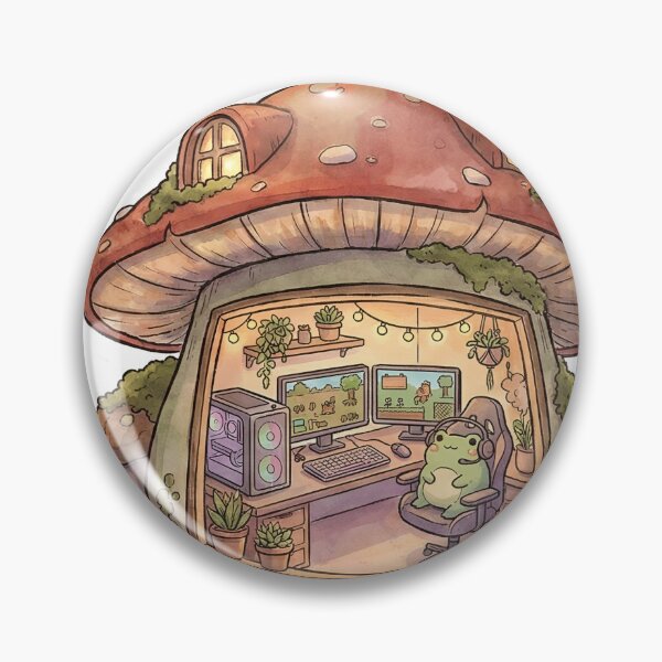 Item preview, Cozy Mushroom Cottage Gaming Setup designed and sold by StickyGuys.