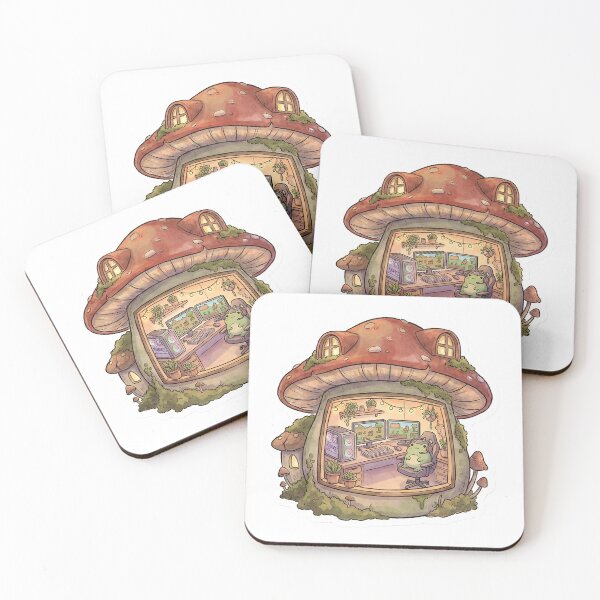 Item preview, Cozy Mushroom Cottage Gaming Setup designed and sold by StickyGuys.