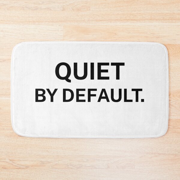 Item preview, Quiet By Default – Minimal Introvert Text Design designed and sold by Everyday Studio.