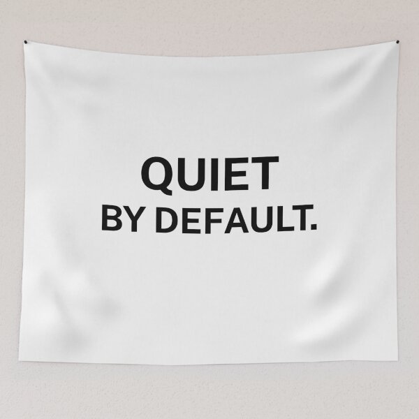 Item preview, Quiet By Default – Minimal Introvert Text Design designed and sold by Everyday Studio.