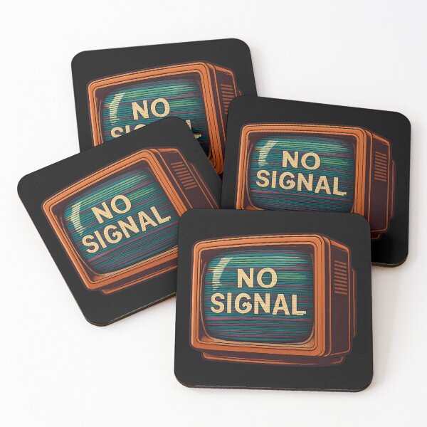 Item preview, Retro CRT TV “No Signal” - Analog Static Glitch Art designed and sold by MKreative Studio.