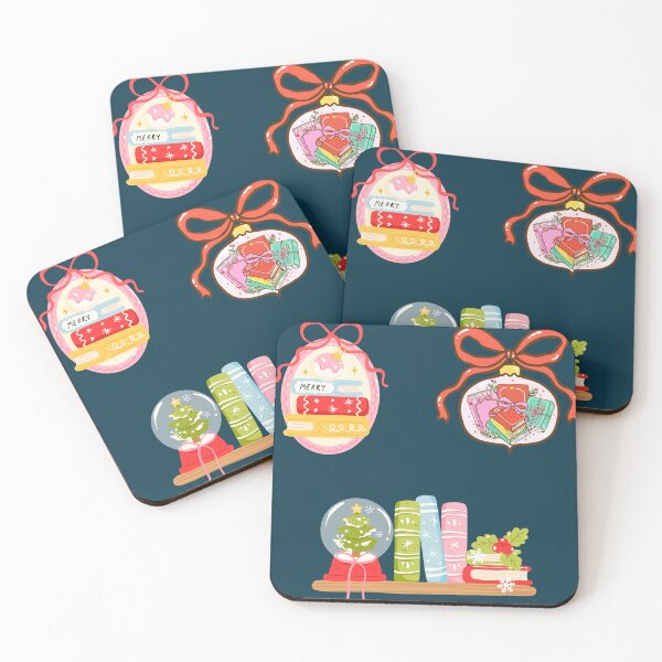 Item preview, Bookish Christmas Stamps designed and sold by Neadoodles.
