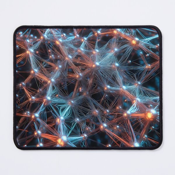 Item preview, Scifi Theme Reddish Orange Purple Texture of Asymmetrical Glowing Biological Neuron Synapses (image size 7840x11680) designed and sold by Digital-Davinci.