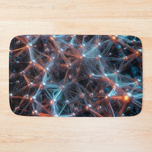 Item preview, Scifi Theme Reddish Orange Purple Texture of Asymmetrical Glowing Biological Neuron Synapses (image size 7840x11680) designed and sold by Digital-Davinci.