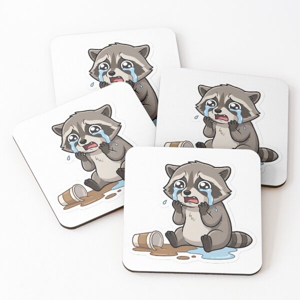 Item preview, Existential Crisis Raccoon Spilled Coffee Meme designed and sold by StickyGuys.