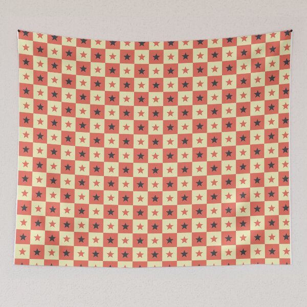 Item preview, Cute Orange Checkerboard Checks Abstract Geometric Shape Pattern designed and sold by RoyalStarsPatts.