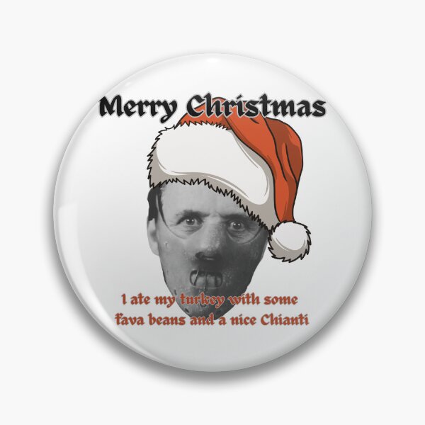 Item preview, Merry Christmas - Hannibal Lecter - fava beans - red designed and sold by TheRubberOnion.