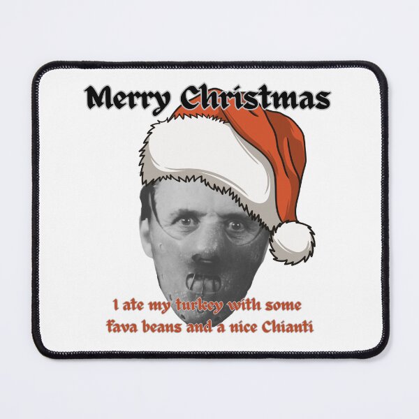 Item preview, Merry Christmas - Hannibal Lecter - fava beans - red designed and sold by TheRubberOnion.