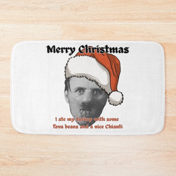 Item preview, Merry Christmas - Hannibal Lecter - fava beans - red designed and sold by TheRubberOnion.