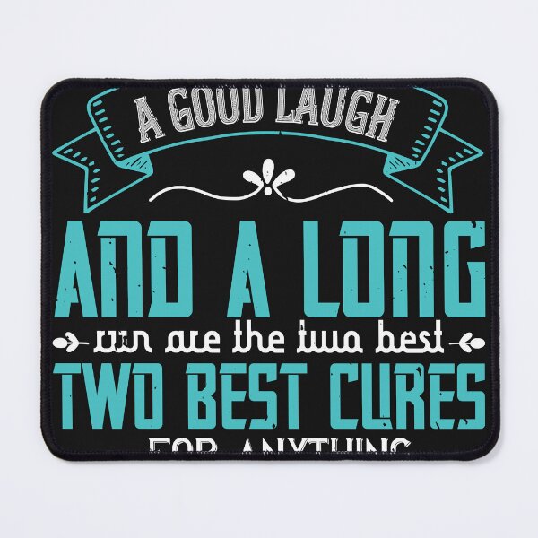 Item preview, A Good Laugh and a Long Run – Running Quote Typography designed and sold by DavidMay.