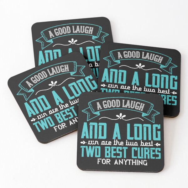 Item preview, A Good Laugh and a Long Run – Running Quote Typography designed and sold by DavidMay.