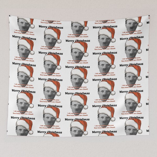 Item preview, Merry Christmas - Hannibal Lecter - fava beans - red designed and sold by TheRubberOnion.
