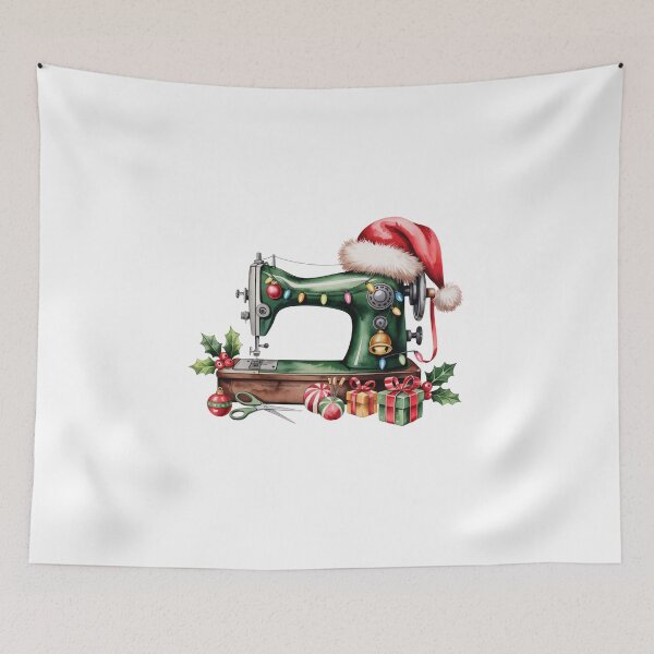 Item preview, christmas sewing machine designed and sold by jkrphoto.
