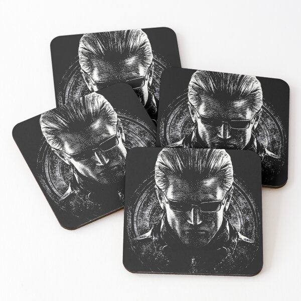 Item preview, Albert Wesker Resident Evil RE Villain Umbrella Corporation Sunglasses Superhuman Virus Uroboros Chris Redfield Jill Valentine Fan Art Portrait Poster T-Shirt Sticker Gift designed and sold by Senpaiwaves.