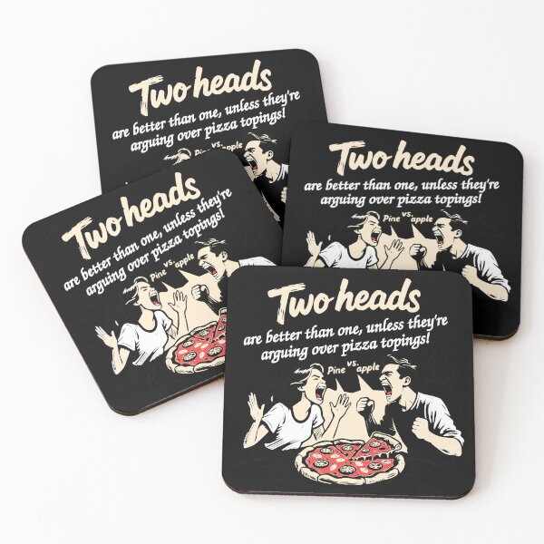 Item preview, Two Heads Are Better Than One - Until Pizza Discourse Starts designed and sold by NeLouHi.