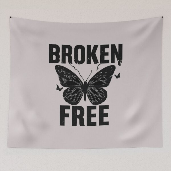 Item preview, Broken Free Butterfly T-Shirt | Dark Aesthetic Freedom Art Tee designed and sold by KDesignCrafts.