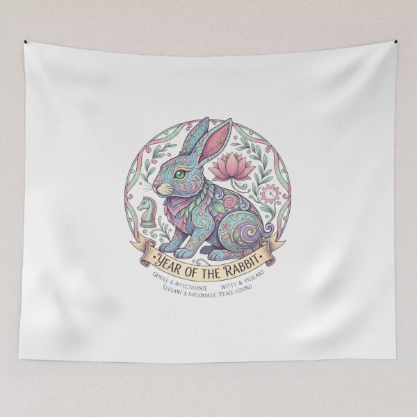 Item preview, YEAR OF THE RABBIT designed and sold by likbatonboot.