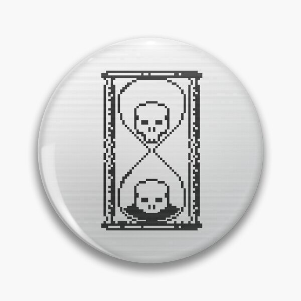 Item preview, Pixel Art Unus Annus Hourglass (white) designed and sold by FlyingJackalope.
