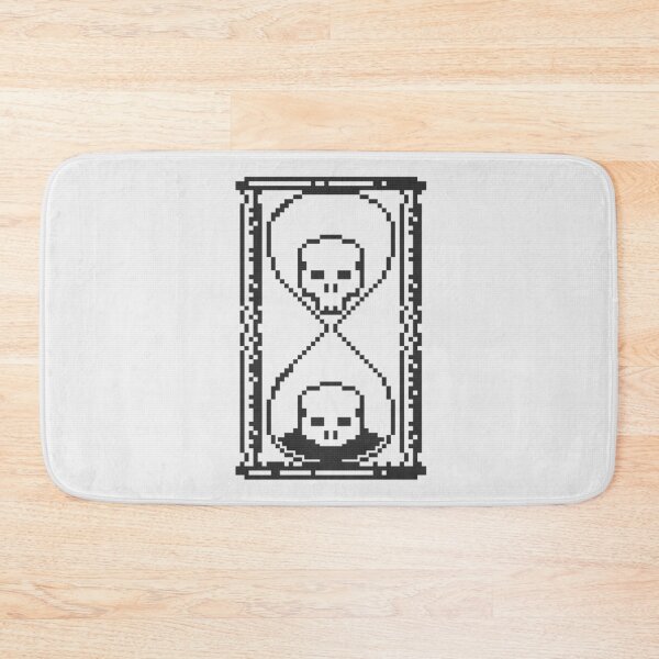 Item preview, Pixel Art Unus Annus Hourglass (white) designed and sold by FlyingJackalope.