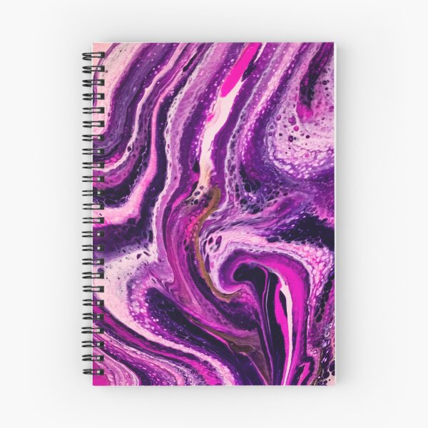 Item preview, Amethyst Waves - Acrylic Paint Pour Art  designed and sold by ArtisticLynnsanity.