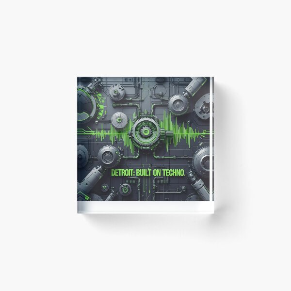 Item preview, Detroit Built on Techno – Industrial Electronic Music Design designed and sold by KentonDesignsUK.