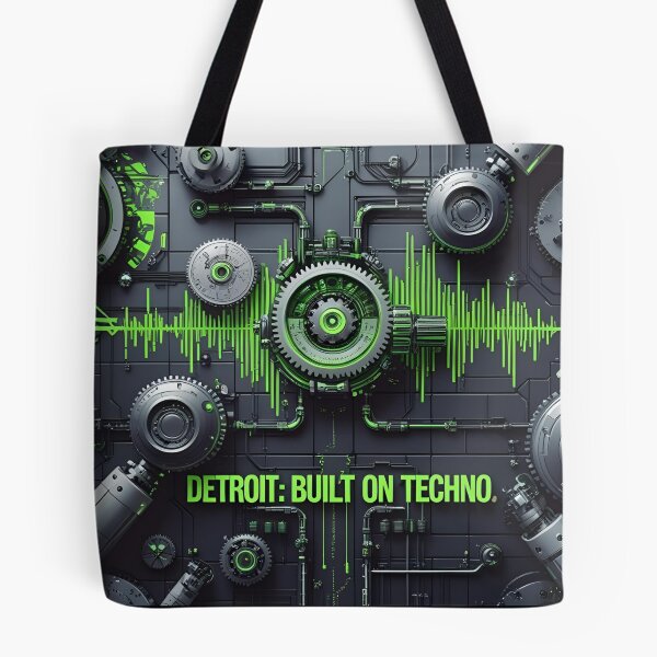 Item preview, Detroit Built on Techno – Industrial Electronic Music Design designed and sold by KentonDesignsUK.