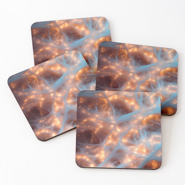 Item preview, Scifi Theme Reddish Orange Purple Texture of Asymmetrical Glowing Biological Neuron Synapses (image size 7840x11680) designed and sold by Digital-Davinci.