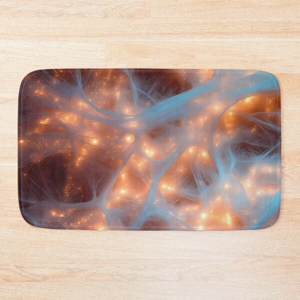 Item preview, Scifi Theme Reddish Orange Purple Texture of Asymmetrical Glowing Biological Neuron Synapses (image size 7840x11680) designed and sold by Digital-Davinci.