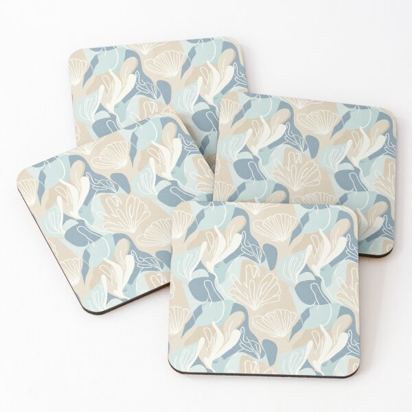 Item preview, Soft Ocean Shell Abstract Pattern designed and sold by EsraaCreations.
