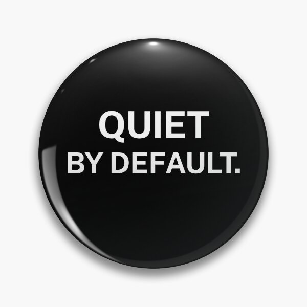 Item preview, Quiet By Default – Minimal Introvert Text Design designed and sold by Everyday Studio.