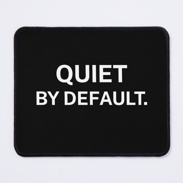 Item preview, Quiet By Default – Minimal Introvert Text Design designed and sold by Everyday Studio.