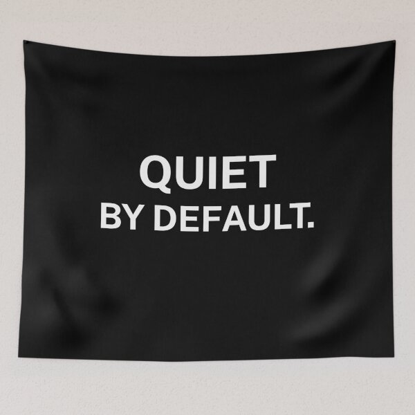 Item preview, Quiet By Default – Minimal Introvert Text Design designed and sold by Everyday Studio.
