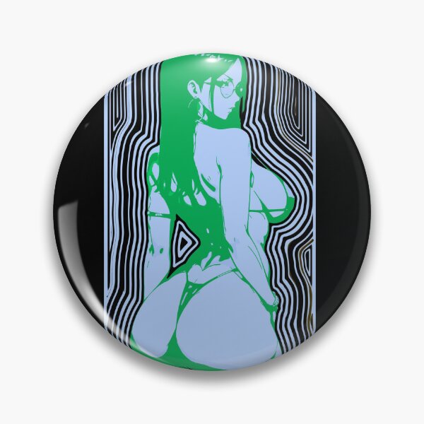 Item preview, I Like Them Thicc AF Robin #4 Psychedelic Rock Art Nouveau Red Blue designed and sold by MikaseSan.