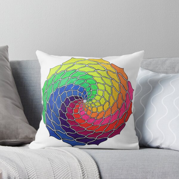 Item preview, Hypnotic Rainbow Swirl Mandala designed and sold by MycoMystic.
