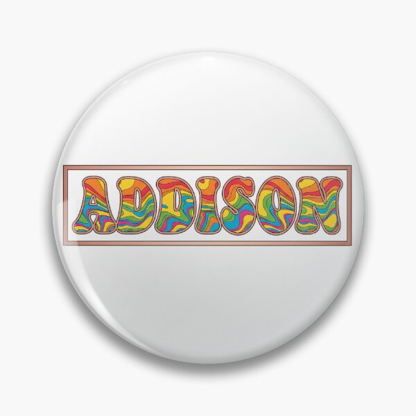 Item preview, ❤️ Addison Personalized Name Wavy Retro Shirt, Coffee Mug, Sticker Gift designed and sold by HelixPedia.