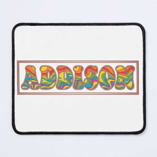 Item preview, ❤️ Addison Personalized Name Wavy Retro Shirt, Coffee Mug, Sticker Gift designed and sold by HelixPedia.