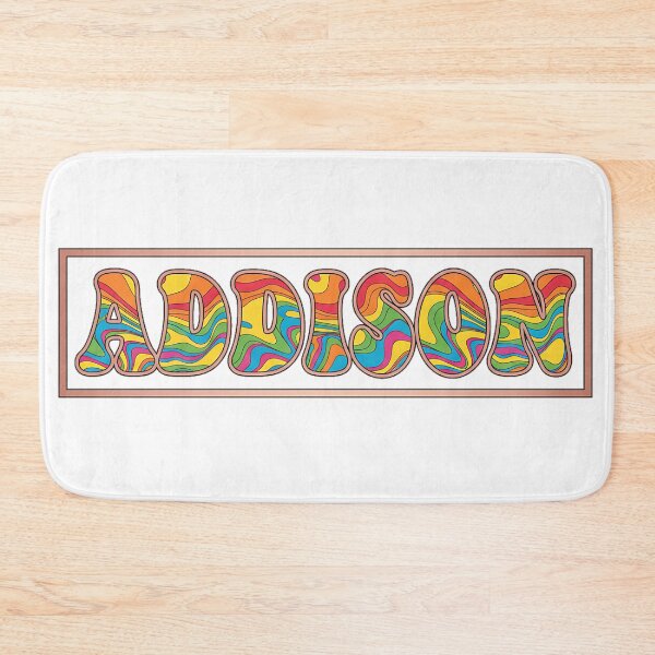 Item preview, ❤️ Addison Personalized Name Wavy Retro Shirt, Coffee Mug, Sticker Gift designed and sold by HelixPedia.