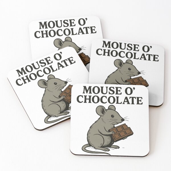 Item preview, Mouse o’Chocolate – A funny chocolate pun designed and sold by CreareAT.