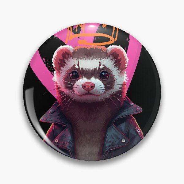 Item preview, Ferret-Tastico Leather Jacket Black designed and sold by FrettchenWelt.