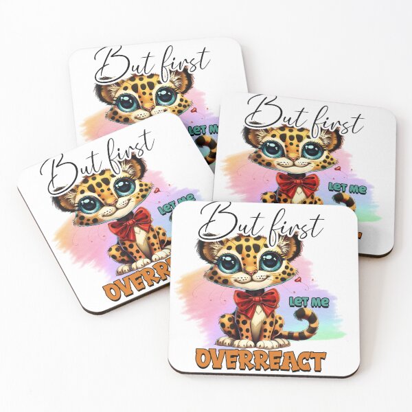 Item preview, Cute Leopard Cartoon Meme Illustration designed and sold by LunaPixelStudio.