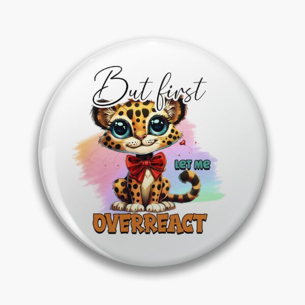 Item preview, Cute Leopard Cartoon Meme Illustration designed and sold by LunaPixelStudio.