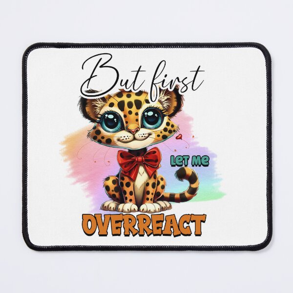 Item preview, Cute Leopard Cartoon Meme Illustration designed and sold by LunaPixelStudio.