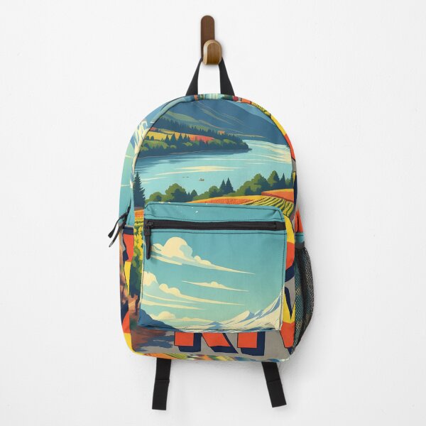 Item preview, Hood River, Oregon, USA: Vintage-Style Painterly Travel Poster designed and sold by LSVart.