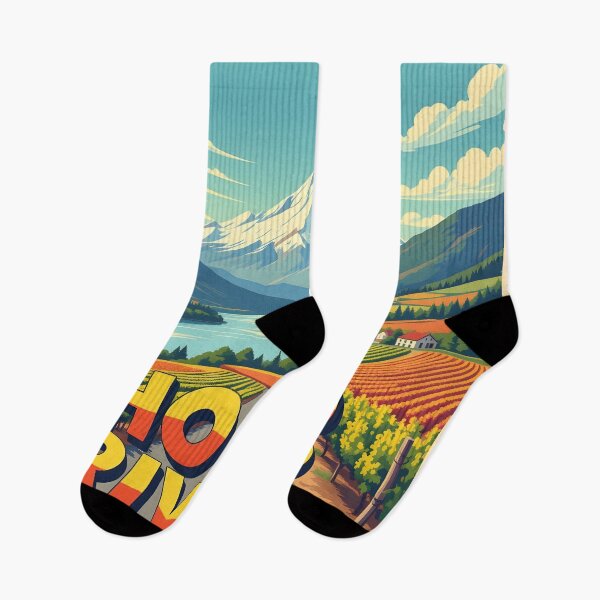 Item preview, Hood River, Oregon, USA: Vintage-Style Painterly Travel Poster designed and sold by LSVart.
