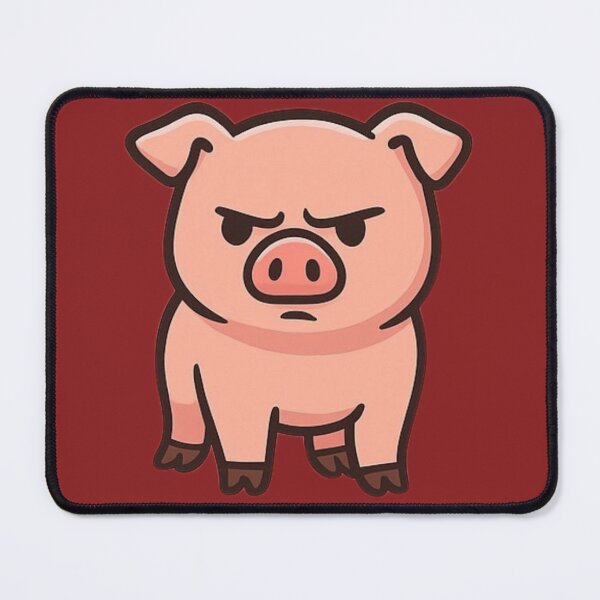 Item preview, Angry Pig Illustration – Funny Mad Animal Cartoon designed and sold by Ivy-Triggs.