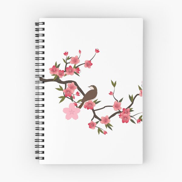 Item preview, Bird on Sakura – Oriental Cherry Blossom Art designed and sold by Fouziaart08.