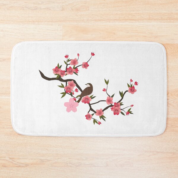 Item preview, Bird on Sakura – Oriental Cherry Blossom Art designed and sold by Fouziaart08.