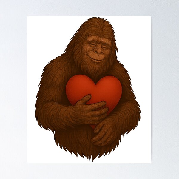 Item preview, Sasquatch Valentines Day Romantic Bigfoot Men Women Lovers designed and sold by T-Shares Shop.