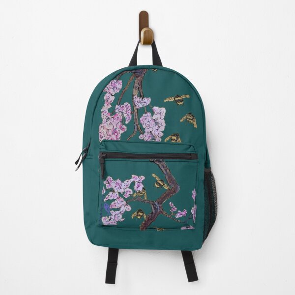 Item preview, Cherry blossoms and bumblebees designed and sold by bibiwildstudio.